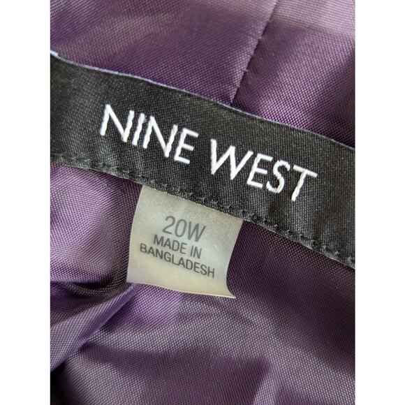NINE WEST! DEEP VIOLET PURPLE TAILORED DRESS JACKET, BLAZER, COAT! SZ 20W - Picture 8 of 11